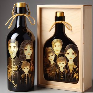 多人肖像加手工木盒